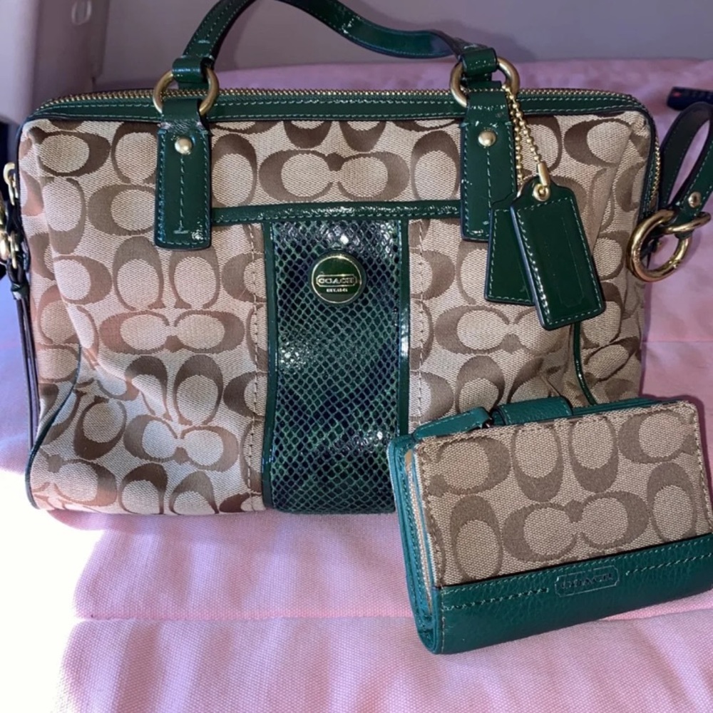 Coach bag and wallet